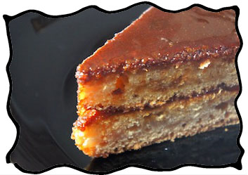 Caramel cake slice with that special burnt sugar flavor